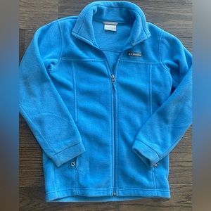 Boys Columbia blue fleece jacket. Great condition! Size Medium